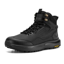 FitVille Men's Boots Water Resistant Extra Wide Toe High-top Hiking Shoes for Men Non-Slip Outdoor Tactical Combat Military Boot
