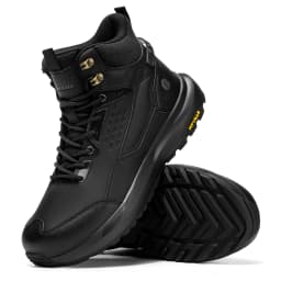 FitVille Men's Boots Water Resistant Extra Wide Toe High-top Hiking Shoes for Men Non-Slip Outdoor Tactical Combat Military Boot