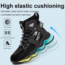 Fashion Work Boots Men Designer New Safety Shoes Men European Standard Steel Toe Shoes Anti-smash Anti-stab Indestructible Shoes