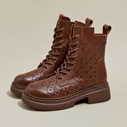 AIYUQI 2026 New Boots Female Large Size Non-slip Women's Snow Boots Genuine Leather Warm Women Ankle Boots and Short Boot