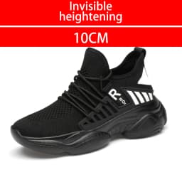 Men's 8cm Mesh Concealed Height Increasing Shoes Casual Soft Tread Sports Shoes Comfortable Anti Slip Leisure Shoes