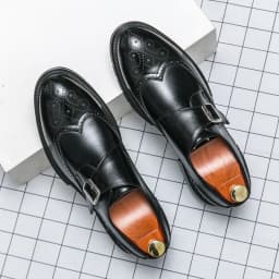 High Quality Brogues Party Wedding Shoes For Men Formal Office Men's Dress Shoes Slip On Casual Leather Business Loafers Shoes