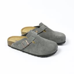 High-end leather men's and women's outdoor slipper sandals with cork sole and genuine leather toe cap, BK