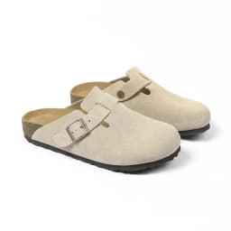 High-end leather men's and women's outdoor slipper sandals with cork sole and genuine leather toe cap, BK