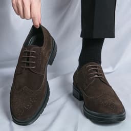 Classic Brogue Casual Business Shoes Men Trend Party Office Social Leather Shoes For Men High Quality Men's Dress Shoes