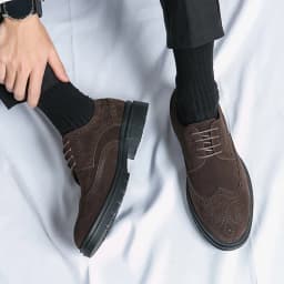 Classic Brogue Casual Business Shoes Men Trend Party Office Social Leather Shoes For Men High Quality Men's Dress Shoes