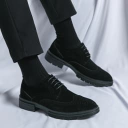 Classic Brogue Casual Business Shoes Men Trend Party Office Social Leather Shoes For Men High Quality Men's Dress Shoes