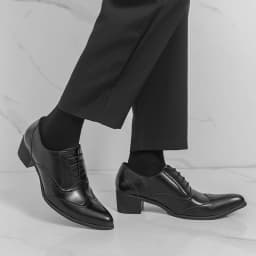 New Style Pointed-Toe Business Formal Leather Shoes for Men - English Style High-Heeled Brogue Trendy Casual Men's Shoes