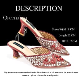 QUEENA YAN Luxury Pink Rhinestone Party Shoes and Clutch for Women- Elegant Crystal Heels with Matching Evening Bag