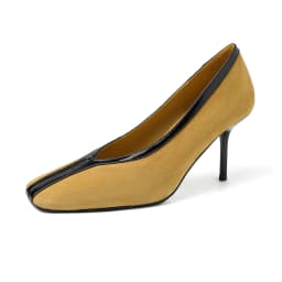 Krazing Pot Superstar Kid Suede Shallow Square Toe High Heels Spring Autumn Shoes Office Lady Party Wedding Dress Women Pumps
