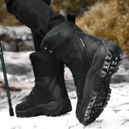 New Waterproof Men's Boots Outdoor Non-slip Men Hiking Boots High Top Winter Men's Motorcycle Boots Rubber Men Work Desert Boots