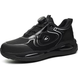 Waterproof Men Safety Shoes Steel Toe Sneakers Rotated Button Puncture Proof Work Safety Boots Man Air Cushion Working Footwear