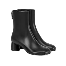 QUTAA Fashion Cow Leather Women Ankle Boots Autumn Shoes Winter Lady High Heel Zipper Round Toe Sexy Dress Short Boots 34-42