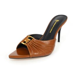 Ladies' High Heels and Slippers, Pointed Design, Metal Decoration, Slim Heel, Suitable for Women to Wear, Fashionable Style, Sum
