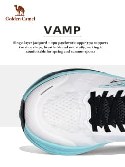 Golden Camel Men's Carbon Plate 5K Runing Shoes 2026 Summer New Women's Soft Sole Wear-Resistant Lightweight Jogging Sneakers