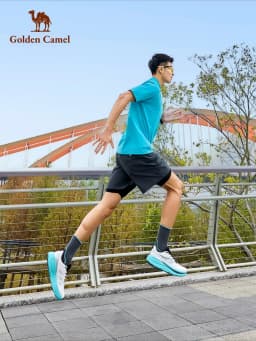 Golden Camel Men's Carbon Plate 5K Runing Shoes 2026 Summer New Women's Soft Sole Wear-Resistant Lightweight Jogging Sneakers