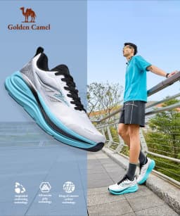 Golden Camel Men's Carbon Plate 5K Runing Shoes 2026 Summer New Women's Soft Sole Wear-Resistant Lightweight Jogging Sneakers