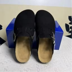 High Quality Retro Button Toe Half Drag Men's And Women's Outdoor Wear 2026 New Comfortable Lazy Shoes Thick Sole Versatile