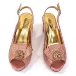 2026 Italian Design Elegant Women's Heel Plus Size Champagne Shoes & Rhinestone Party Clutch Bag Ideal For Wedding Bridal Occasi