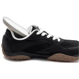 HOBIBEAR Unisex Wide Toe Hiking Sneakers Lace-Up Walking Shoes Outdoor Travel Artificial Leather Mesh Minimalist Sneakers