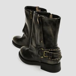 Eilyken 2026 Winter Vintage Pleated Round Toe Ankle Boots For Women Color Zipper Buckle Square Heels Punk Gothic Boots Mujer