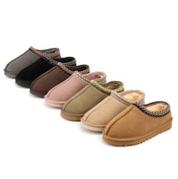 Women Winter New Cashmere Warm Thick Soles Without Heel-covered Hair Half Slipper Cotton Shoes Cashmere Warm Boots 
