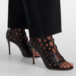 Lace Up Hollow Out Peep Toe Sandals Sexy Round Toe Thin Heel Matte Leather Customized New Arrivals Fashion Women Shoes