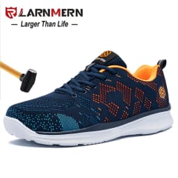 LARNMERN Safety Shoes for Work Men Steel Toe Construction Sneakers Boots Puncture Proof Anti-slip Women Shoes
