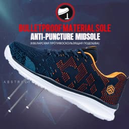 LARNMERN Safety Shoes for Work Men Steel Toe Construction Sneakers Boots Puncture Proof Anti-slip Women Shoes