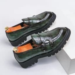 Platform Loafers Men Classic Casual Leather Shoes Men Dress Wedding Casual Business Shoes For Men Party Social Office Loafers