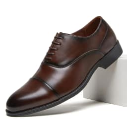 Desai 2026 Comfortable Walking Shoes Formal Business Cap Toe Oxford Synthetic Office Daily Wear Luxury Wedding Professional