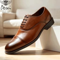 Desai 2026 Comfortable Walking Shoes Formal Business Cap Toe Oxford Synthetic Office Daily Wear Luxury Wedding Professional