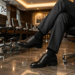 Desai 2026 Comfortable Walking Shoes Formal Business Cap Toe Oxford Synthetic Office Daily Wear Luxury Wedding Professional