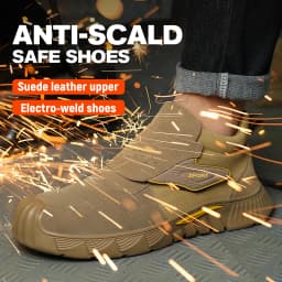Steel Toe Work Shoes for Men Woamen Anti-Smash Anti-Puncture Blue Safety Shoes Breathable Lightweight Air Cushion Work Shoes