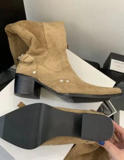 Pointed Toe Knee-High Boots For Women Khaki Wide Tube Long Boots Designer Fashion High Heels Elegant Shoes Botas Knight Boots