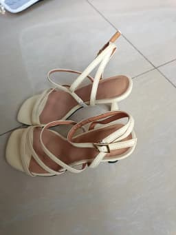 New Trend 2025 Ankle Strap Sandals Summer Women Sexy Party High Heels Black Light-Yellow Beige Apricot One Word Buckle Sandal