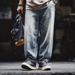 MADEN Black Denim Skate Sneakers Men Japanese Vintage Chunky Thick Sole Height Increasing City Boy Loose Casual Mens Shoes