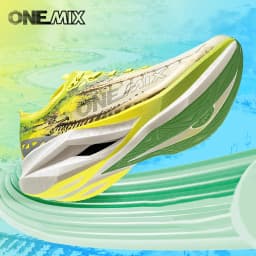 ONEMIX Professional Marathon Racing Running Training Shoes Men Full-length Shock Absorption Sports