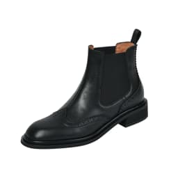 SmallHut 2026 New Trend Autumn Winter Genuine Cow Leather Women Chelsea Boots Black Brown Low Block Heels Round Toe Ankle Boots