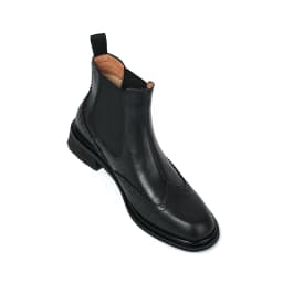 SmallHut 2026 New Trend Autumn Winter Genuine Cow Leather Women Chelsea Boots Black Brown Low Block Heels Round Toe Ankle Boots
