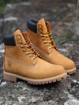 New Work Boots Men's Original Comfy Shoes Outdoor Hiking Leather Casual Shoes For Men Basic Boots Waterproof Yellow Boots