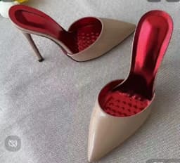 Summer Black Patent Leather High Heels with Pointed Toes Shallow Mouth Thin Heels Slippers Sexy Versatile Plus Size Lazy Shoes
