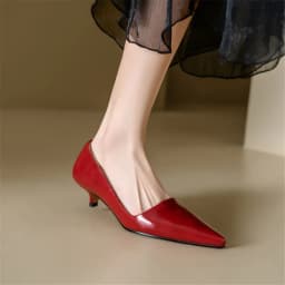 FEDONAS Sexy Women Pumps Pointed Toe Thin Heels Office Party Wedding Shoes Woman Cow Leather Basic Pumps Spring