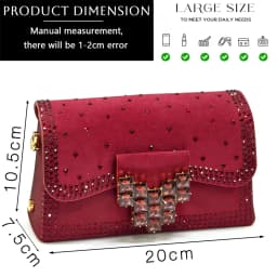 Venus Chan 2026 INS Italy Elegant Rhinestone Pointed Toe High Heels & Matching Bag Set - Perfect for Women's Parties & Weddings