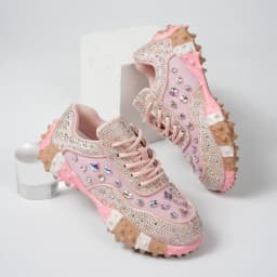 Women's Designer Sneakers Spring Shiny Rhinestones Women's Luxury Shoes Fashion Platform Shoes Female Anti Slip Running Shoes