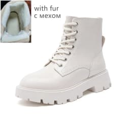 AIYUQI Women's Ankle Boots Genuine Leather Autumn Lace-up Motorcycle Boots Ladies British Style Women's Ankle Boots WHSLE MTO