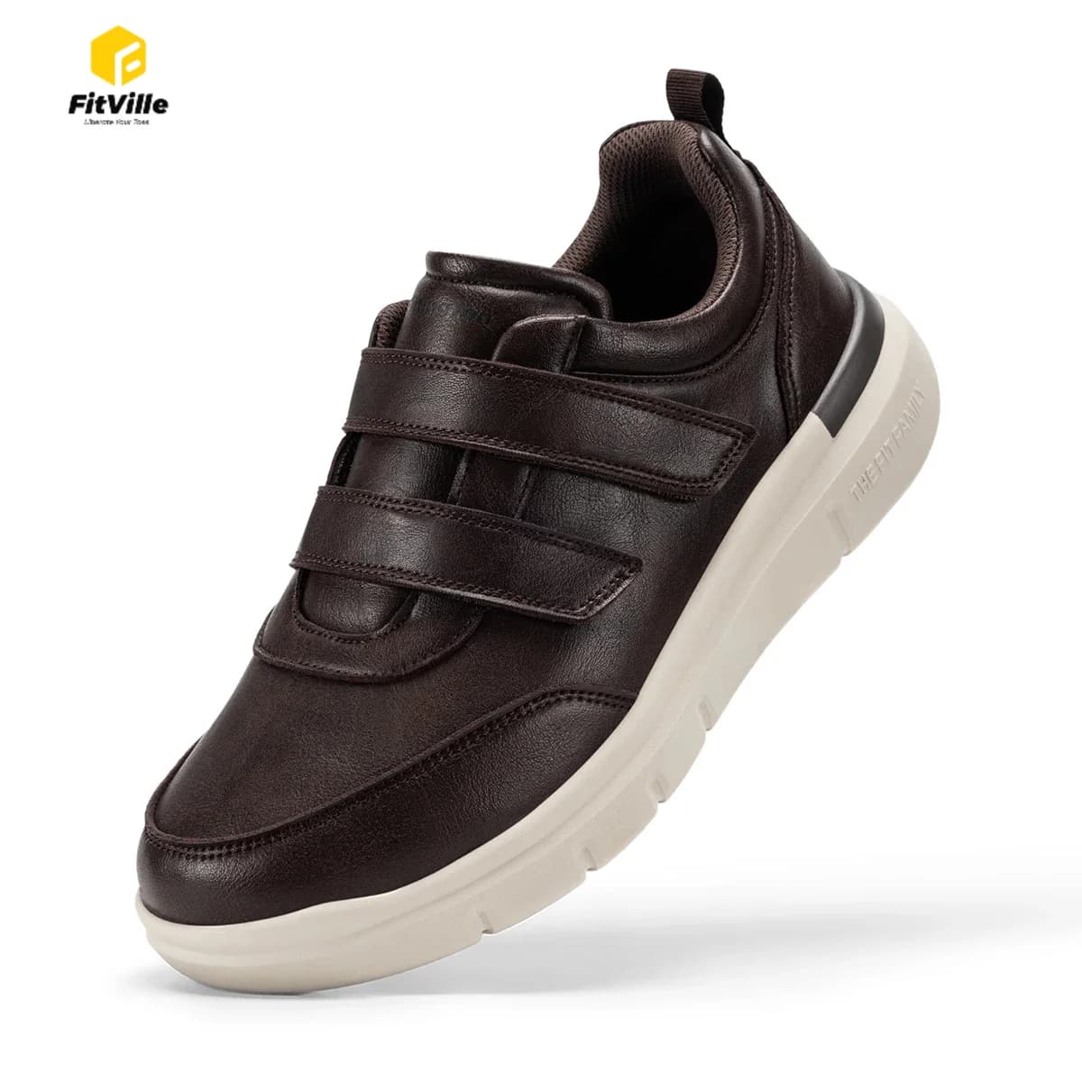 Men's Diabetic Dress Shoes – Wide Toe Box Lightweight & Comfortable Business Shoe Casual Style For Swollen Feet With Adjustable