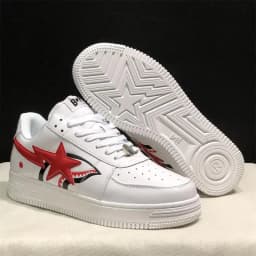 2026 A BATHING APE Men All Black Shark Casual Plarfom Shoes Unisex Women Slip-Resistant Outdoor Soft Walking Sneakers