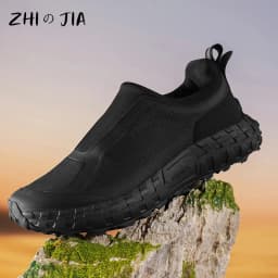 Outdoor Slip On Off-road Running Shoes mountaineering Hiking Shoes Men's Autumn Winter Thick Soled Fashionable Sneaker
