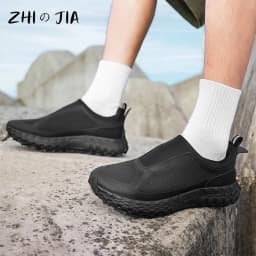 Outdoor Slip On Off-road Running Shoes mountaineering Hiking Shoes Men's Autumn Winter Thick Soled Fashionable Sneaker